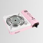 Ck-508 Orcamp Seramik Tekli Portatif Kamp Ocak Gaz Stop Emniyetli Pembe