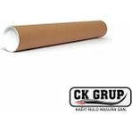 CK Grup Ck Rulo Kapaklı Silindir Kutu Gönderi Poster Kutusu 5 cm x 72 cm 1 Adet - Kraft - 5X72