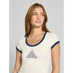 Ck LV047C258G Ss Pıma Co Graphıc Scp Nk Baby T Kadın Tshirt - Beyaz