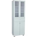 ÇK113 Çok Amaçlı Pvc 4 Kapaklı 1 Çekmeceli Plastik Banyo Dolabı