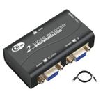 CKLau 450 MHz Bant Genişliği 2 Bağlantı Noktası VGA Dağıtıcı Amplifikatör Kutusu 1 PC - 2 Monitör SVGA Video Bölücü Desteği 2048 x 1536 Ekran Tekrarlama için 50 metreye kadar çözünürlük