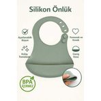 CKM silikon Bebek Mama Önlüğü Mint Yeşili