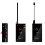 CKMOVA UM100 Kit-6 Ultra Kompakt İphone IOS için 1 Alıcı 2 vericili UHF Kablosuz Yaka Mikrofon Seti