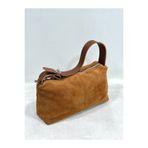 çkn sedat çakan çanta & fular & aksesuar rectangular bag hakiki süet deri TABA RENK kadın omuz çantası