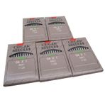 CKPSMS Şeffaf Plastik Kutuda Organ İğnesi - 50 Adet Organ DAX1 88X1 1128 Endüstriyel Dikiş Makinesi İğneleri Şarkıcı Markası 66 88 95 195k için Uyumlu/Yedek (İğne Boyutu: 18/110)