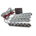 Çkr lamba 6x4 led sarı beyaz 12-24v / LAPA536-1