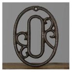 CKSEKD 0-9 American Industrial Style Wrought Iron Hollow Digital Wall Decoration, Cafe/Bar/Restaurant DIY House Number Table Phone Number Plate, 1pcs (Color : 0)