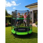 CKSpor 140 cm (55 Inç) Tam Boy Koruma Fileli Çocuk Trambolini Güvenlik Fileli Trambolin - Yeşil