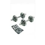 CKSpor 15 Kg Krom Dumbell Seti Çantalı Döküm Plaka Dambıl Seti CKS15