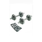 CKSpor 20 Kg Krom Dumbell Seti Çantalı Döküm Plaka Dambıl Seti CKS-134