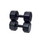 CKSpor Dambıl Seti, 2 x 7 Kg, Plastik, Siyah, Spor ve Egzersiz İçin, Ağırlık Antrenmanı