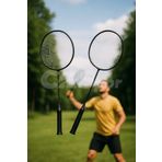 CKSpor Fileli Badminton Raket Seti – 2 Raket 3 Top ile Birlikte CKS-82