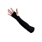 CKSpor Siyah Likralı Parmaklı Voleybol Kolluğu