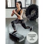 CKSpor Step Tahtası 2 Kademe Yüksekliği Ayarlanabilir Step Egzersiz Aleti CKS-7