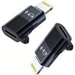 Cl2 Lightning ≥ Usb C Şarj Data Aktarım Destekli Kulaklık Adaptörü Dönüştürücü, 2 Adet Aux Ses Adaptörü Konektörü Dongle/Lightning Erkek – Usb C Dişi