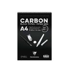 Clairefontaine 120 gr A4 20 Yaprak Carbon Siyah Yapraklı Çizim Defteri