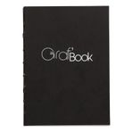 Clairefontaine 975800C Graf'Book 360° çizim defteri (iplik dikişli, dikey, 10,8 x 14,8 cm, 100 g, asit içermez, pH nötr) 1 adet, siyah