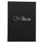 Clairefontaine 975801C Çizim Defteri Graf'Book 360° (İplik dikişli, dikey, 14,8 x 21 cm, 100 g, asit içermez, pH nötr) 1 adet, siyah