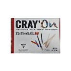 Clairefontaine Cray'on Çizim Blok 25X35 cm Eskiz Çizim Resim Defteri 120 Gr. 15 Yaprak