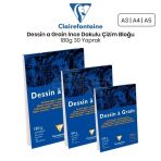 Clairefontaine Dessin A Grain İnce Dokulu 180 gr 30 Yaprak Çizim Bloğu