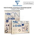 Clairefontaine Paint Multi Technique Spiralli 200 gr Teknik Blok Resim Defteri