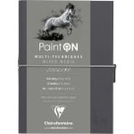 Clairefontaine Paint On Karışık Teknik Defter Gri A5 250 gr 32 Yaprak