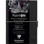 Clairefontaine Paint On Karışık Teknik Defter Siyah A5 250 gr 32 Yaprak