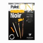 Clairefontaine Paint On Noir Dikişli 250gr 20yp A4 Çok Amaçlı Çizim Blok - Siyah Kağıt