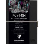 Clairefontaine Paint-On Noir Sketch Book 250GR Siyah Çok Amaçlı Resim Defteri 32 Sayfa A5 (14.8X21CM) - Karışık-Çok Renkli - standart