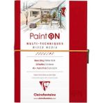 Clairefontaine Paint-On Sketch Book 250GR Beyaz Çok Amaçlı Resim Defteri 32 Sayfa A5 (14.8X21CM) - Karışık-Çok Renkli - standart