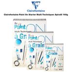 Clairefontaine Paint On Starter Multi-Techniques Spiralli 160 gr Defter