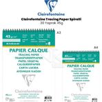 Clairefontaine Tracing Paper 29.7x42 cm 30 Yaprak 45 gr Spiralli Defter