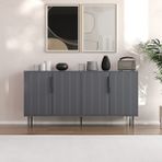 Clara 150CM Konsol, Çok Amaçlı Dolap, Kitaplık, Ayakkabılık, - Antrasit