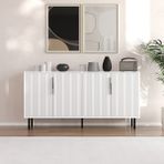 Clara 150CM Konsol, Çok Amaçlı Dolap, Kitaplık, Ayakkabılık, - Beyaz