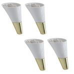 Clara Mobilya Kanepe Sehpa Tv Unitesi Baza Koltuk Ayagi Krem Gold Renk 15 Cm (4 Adet)