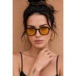 CLAREX Vega Unisex Turuncu Camlı Güneş Gözlüğü UV400 Korumalı Kutulu Set