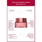 Clarins Kuru Ciltler Için Yaşlanma Karşıtı Multı Actıve Besleyici ve Canlandırıcı Gece Kremi 50 ml