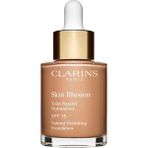 Clarins Skin Illusion Spf 15 - Nemlendirici Doğal Fondöten 112 Amber 30 Ml