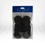 Claris Latex 10'lu Yuvarlak Siyah Makyaj Süngeri
