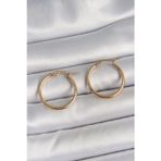 Clariss 316 Çelik Gold Renk 22 mm Kadın Halka Model Kadın Küpe