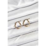Clariss 316L Çelik Gold Renk 12 mm Halka Kadın Küpe