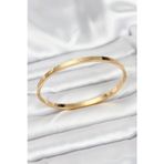 Clariss 316L Çelik Gold Renk 65 mm İnce Kadın Kelepçe Bileklik
