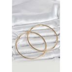 Clariss 316L Çelik Gold Renk 70 mm Kadın Halka Küpe
