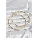 Clariss 316L Çelik Gold Renk 80 mm Kadın Halka Küpe