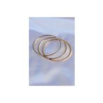 Clariss 316L Çelik Gold Renk Ajda Model Kadın 65 mm Bilezik