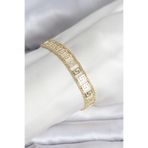 Clariss 316L Çelik Gold Renk Labirent Model Kadın Bileklik