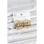 Clariss 316L Çelik Gold Renk Vintage Model Kadın Küpe