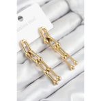 Clariss 316L Çelik Sallantılı Tifany Model Gold Renk Kadın Küpe