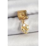 Clariss 316L Çelik Sallantılı Zirkon Taşlı Deniz Kabuğu Ve Yıldız Model Gold Renk Nomination Charm