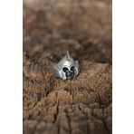 Clariss Ayarlanabilir Miğferli Kuru Kafa Tasarımlı Erkek Yüzük